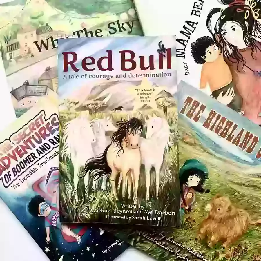 a pile of chapter books and picture books 